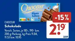 Aldi Süd CHOCEUR Schokolade Angebot