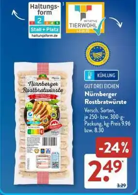 Aldi Süd Nürnberger Rostbratwürste Angebot