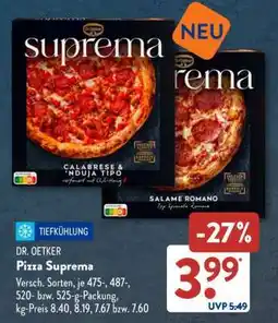 Aldi Süd Dr. Oetker Pizza Suprema Angebot