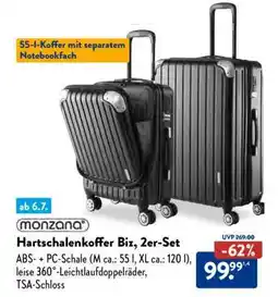 Aldi Süd Hartschalenkoffer Biz, 2er-Set Angebot