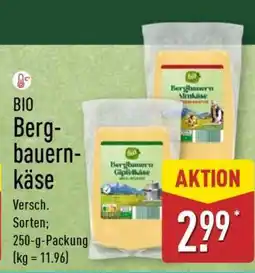 Aldi Nord Bio-Bergbauernkäse Angebot
