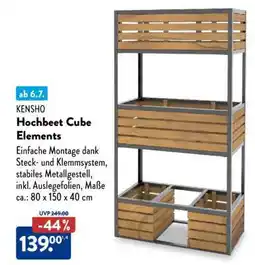 Aldi Süd Hochbeet Cube Elements Angebot
