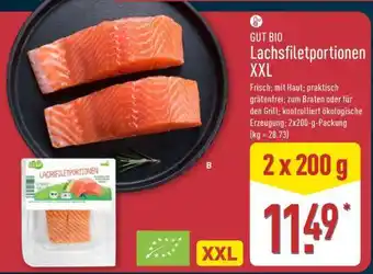 Aldi Nord GUT BIO Lachsfiletportionen XXL Angebot