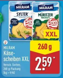 Aldi Nord MILRAM Käsescheiben XXL Angebot