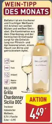 Aldi Nord BALLATURI Grillo Chardonnay Sicilia DOC Angebot