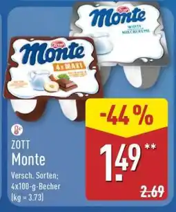 Aldi Nord Zott Monte Angebot