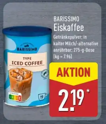 Aldi Nord BARISSIMO Eiskaffee Angebot