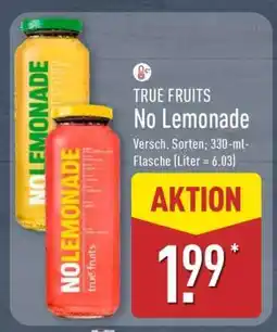 Aldi Nord True Fruits No Lemonade Angebot