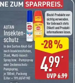 Aldi Nord Autan Insektenschutz Angebot