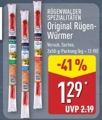 Aldi Nord Original Rügen-Würmer Angebot