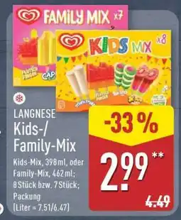 Aldi Nord Langnese Kids/Family Mix Angebot
