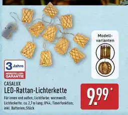 Aldi Nord CASALUX LED-Rattan-Lichterkette Angebot