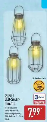 Aldi Nord CASALUX LED-Solar-Leuchte Angebot