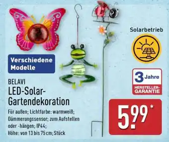 Aldi Nord BELAVI LED-Solar-Gartendekoration Angebot