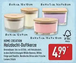 Aldi Nord Holzdocht-Duftkerze Angebot