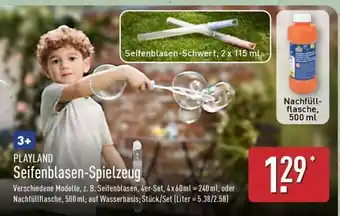 Aldi Nord PLAYLAND Seifenblasen-Spielzeug Angebot