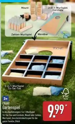 Aldi Nord CRANE Gartenspiel Angebot