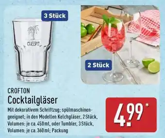 Aldi Nord CROFTON Cocktailgläser Angebot