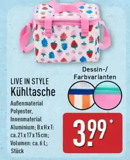 Aldi Nord LIVE IN STYLE Kühltasche Angebot