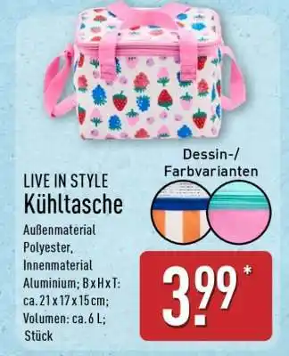 Aldi Nord LIVE IN STYLE Kühltasche Angebot