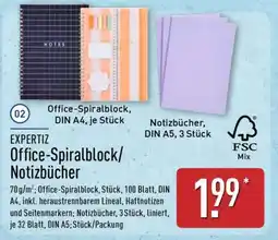 Aldi Nord Office-Spiralblock/Notizbücher Angebot