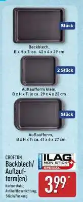 Aldi Nord CROFTON Backblech/Auflaufform(en) Angebot