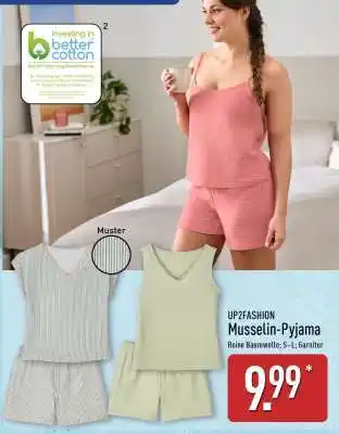 Aldi Nord UP2FASHION Musselin-Pyjama Angebot