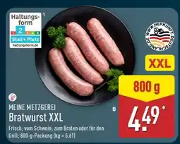 Aldi Nord MEINE METZGEREI Bratwurst XXL Angebot