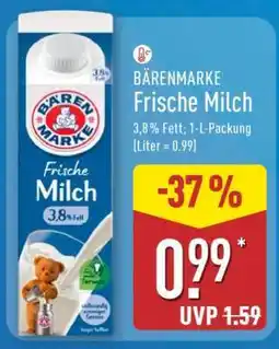Aldi Nord Bärenmarke Frische Milch Angebot
