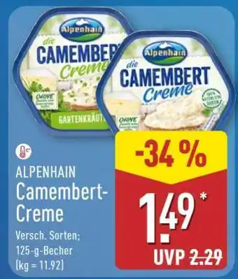 Aldi Nord ALPENHAIN Camembert Creme Angebot
