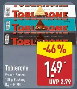 Aldi Nord Toblerone Angebot