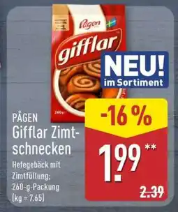 Aldi Nord PÅGEN Gifflar Zimtschnecken Angebot