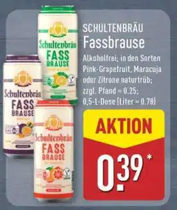 Aldi Nord SCHULTENBRÄU Fassbrause Angebot