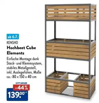 Aldi Nord Hochbeet Cube Elements Angebot