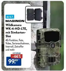 Aldi Nord MAGINON Wildkamera WK-4-HD-LTE, mit Simkarten-Slot Angebot