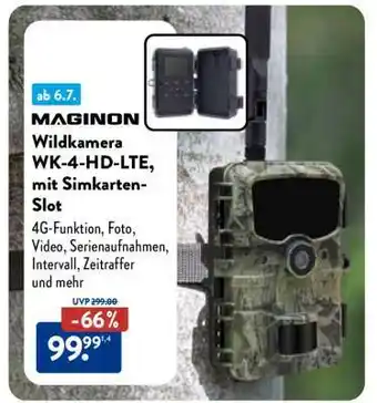 Aldi Nord MAGINON Wildkamera WK-4-HD-LTE, mit Simkarten-Slot Angebot