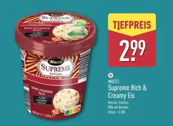 Aldi Nord MUCCI Supreme Rich & Creamy Eis Angebot