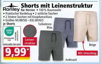 Norma Shorts mit Leinenstruktur Angebot