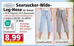 Norma Seersucker-Wide-Leg-Hose Angebot