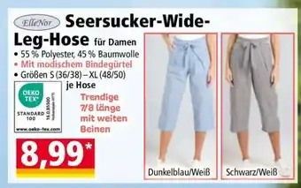 Norma Seersucker-Wide-Leg-Hose Angebot