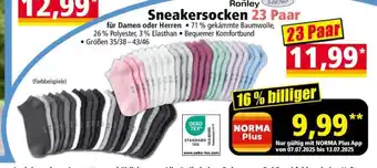 Norma Sneakersocken 23 Paar Angebot