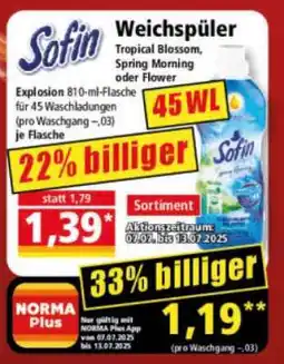 Norma Sofin Weichspüler Angebot