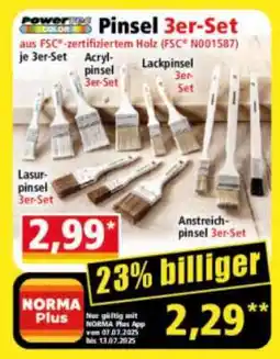 Norma Pinsel 3er-Set Angebot