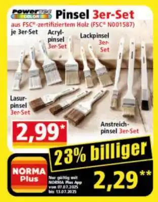 Norma Pinsel 3er-Set Angebot