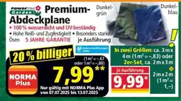 Norma Premium-Abdeckplane Angebot