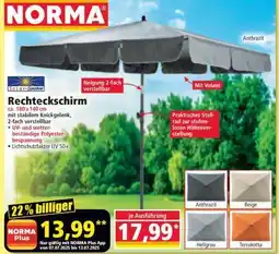 Norma Rechteckschirm Angebot
