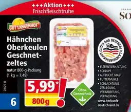 Norma Hähnchen Oberkeulen Geschnetzeltes Angebot