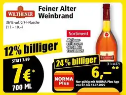 Norma Feiner Alter Weinbrand Angebot