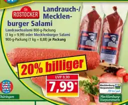 Norma Landrauch-/Mecklenburger Salami Angebot
