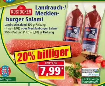 Norma Landrauch-/Mecklenburger Salami Angebot